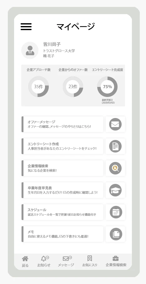 Wireframe Snapshot